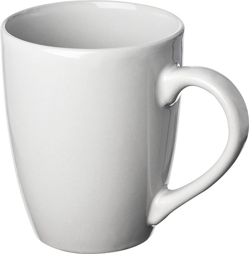 Bílý keramický hrnek o objemu 300ml