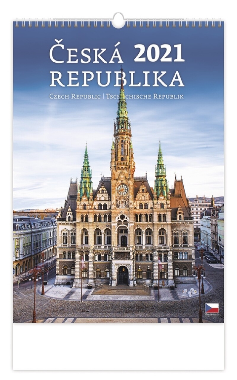 Česká republika 2027, nástěnný kalendář, prodloužená záda