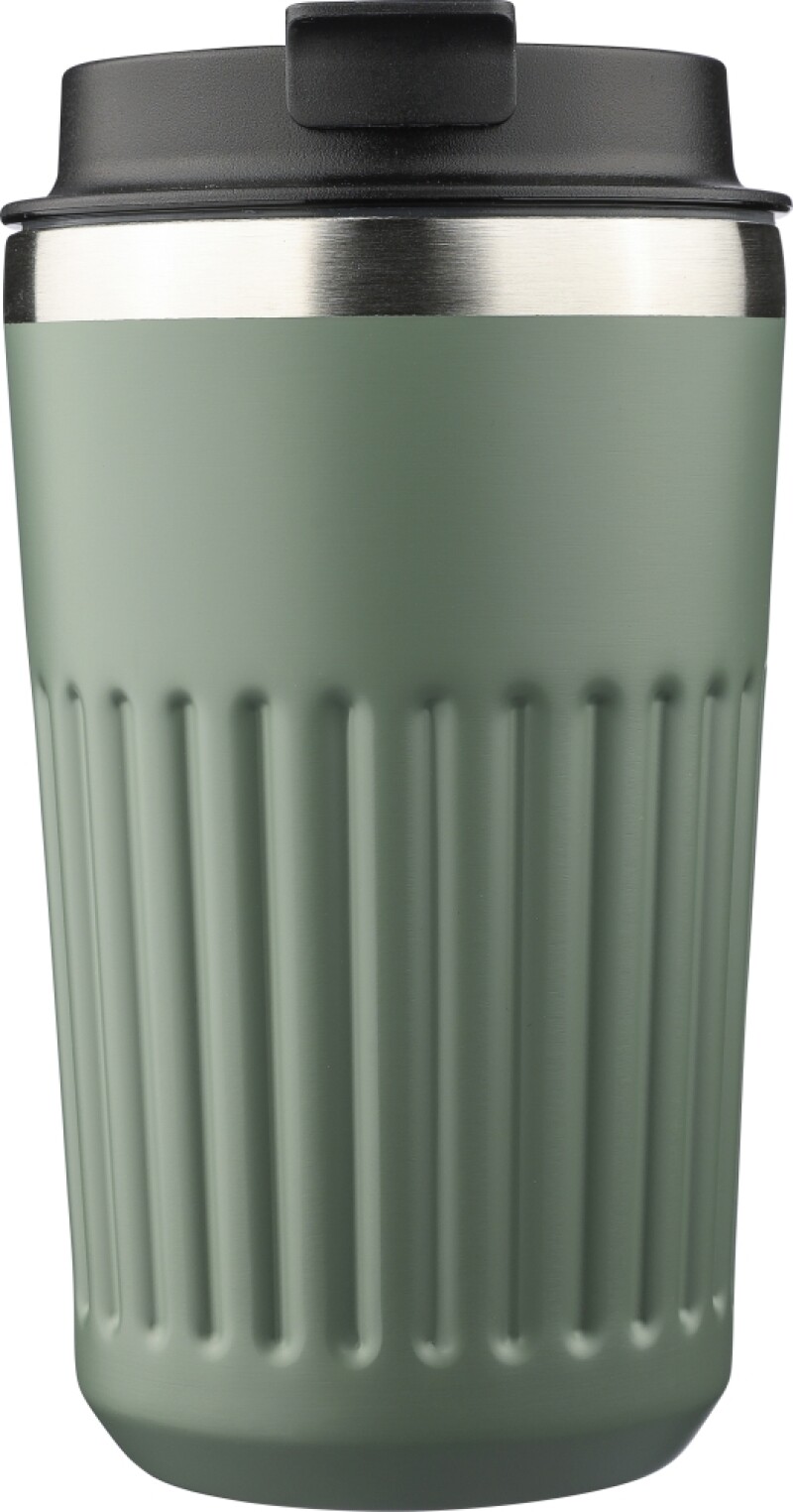 LACHOS Cestovní termohrnek z recyklované nerezové oceli, 400 ml, zelená