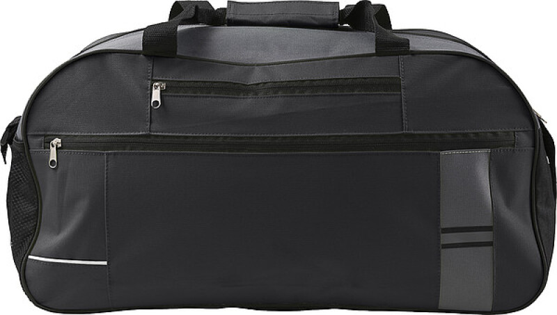 Cestovní taška s reflexním pruhem, černá
