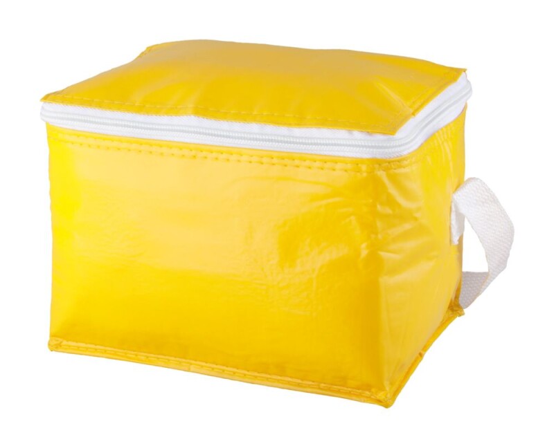 Chladící taška na 6 plechovek, žlutá