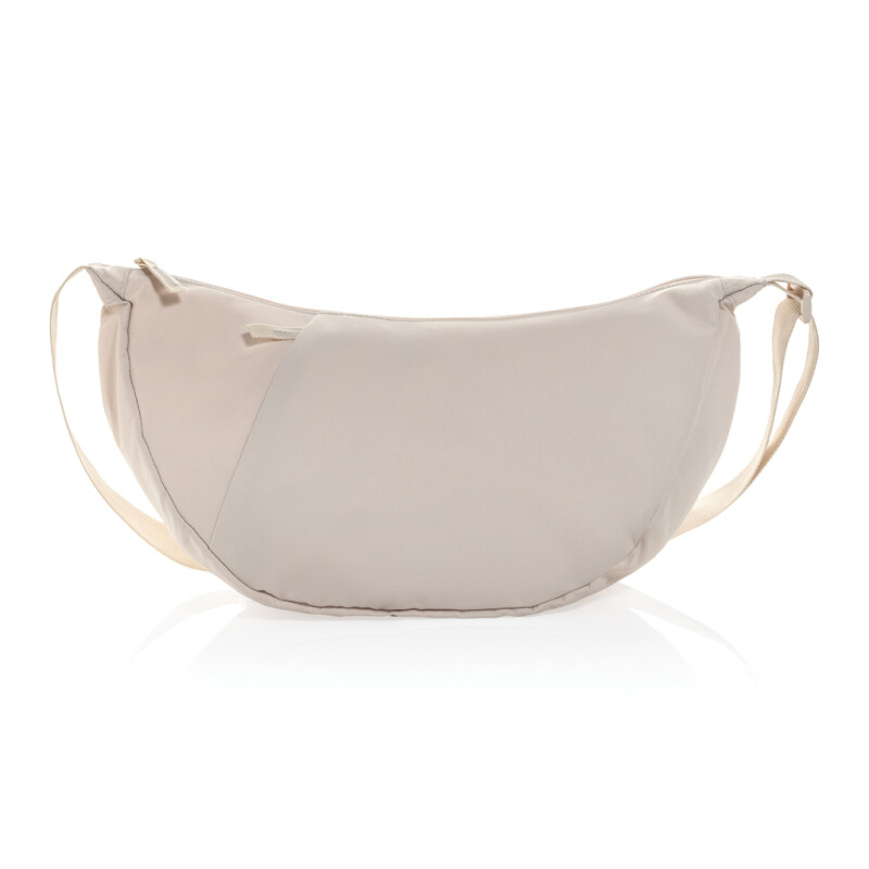 Crossbody ve tvaru půlměsíce, béžová