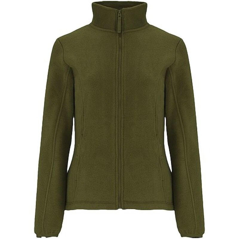 Dámská fleecová celorozepínací bunda, ROLY ARTIC, vojenská zelená tmavá, vel. 2XL