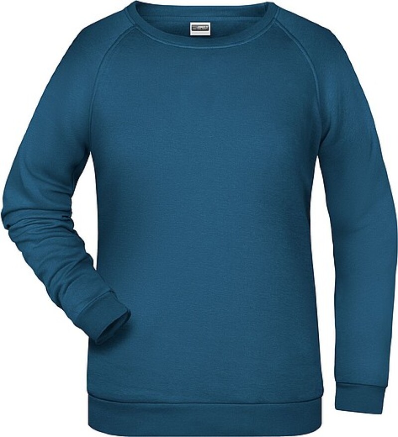 Dámská mikina James Nicholson sweatshirt women, modrozelená, vel. L