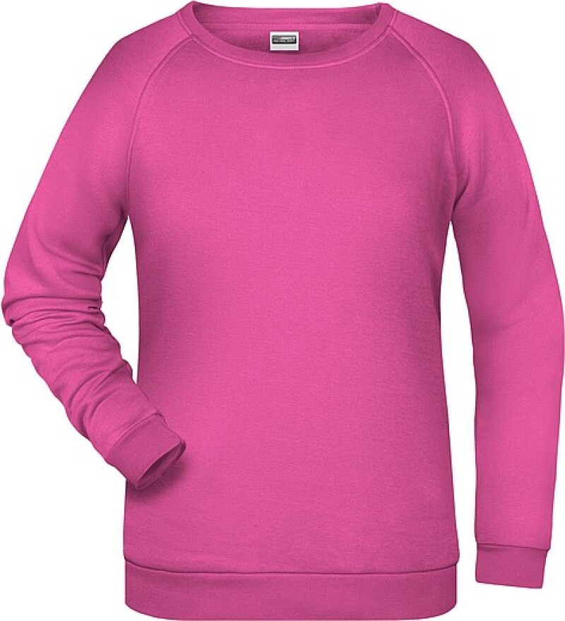 Dámská mikina James Nicholson sweatshirt women, růžová, vel. S