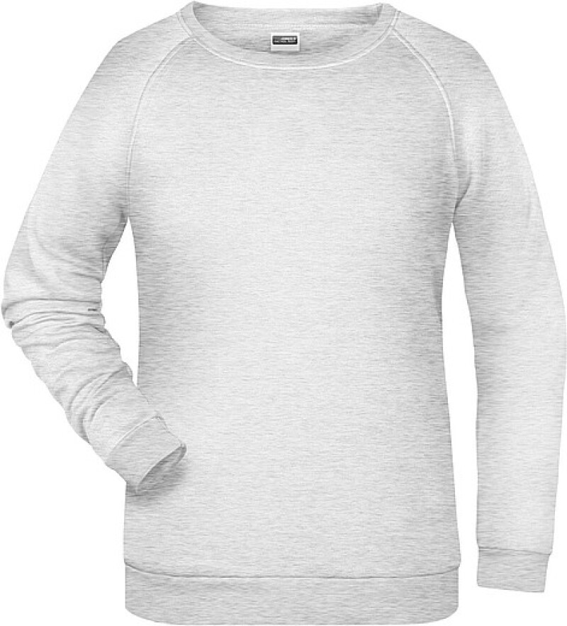 Dámská mikina James Nicholson sweatshirt women, sv. šedý melír, vel. XXL