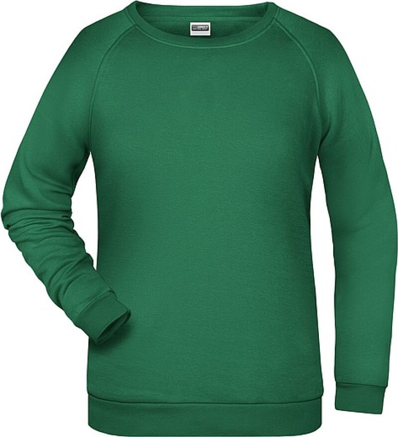 Dámská mikina James Nicholson sweatshirt women, sv. zelená, vel. S