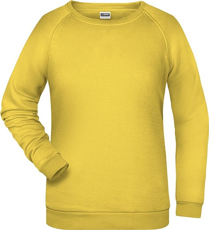 Dámská mikina James Nicholson sweatshirt women, sv. žlutá, vel. XXL