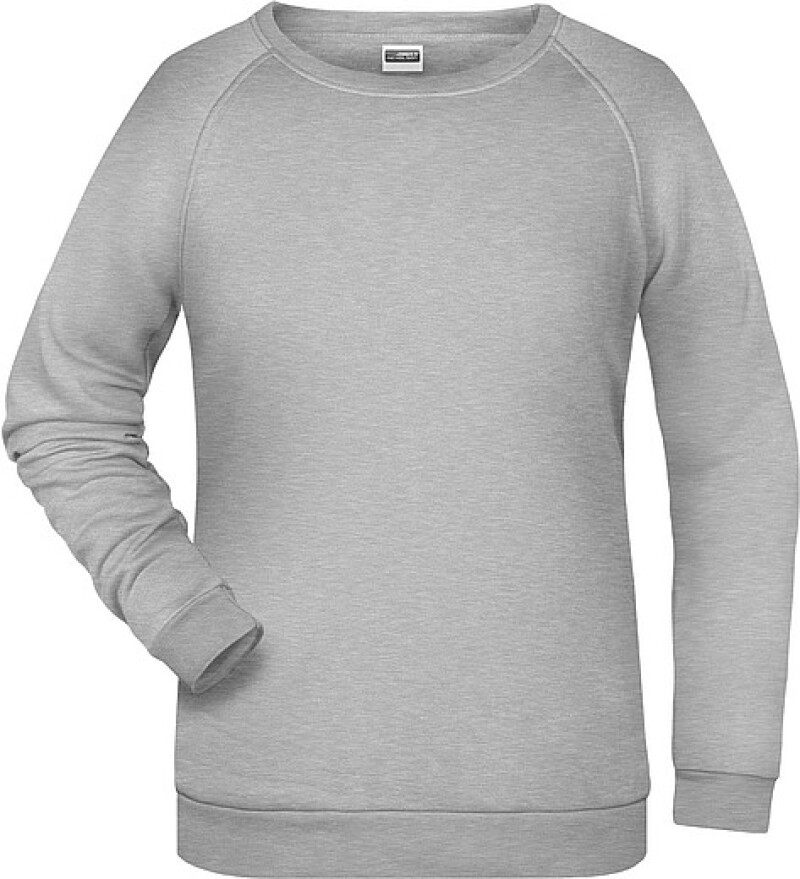 Dámská mikina James Nicholson sweatshirt women, tmavě šedý melír, vel. XXL