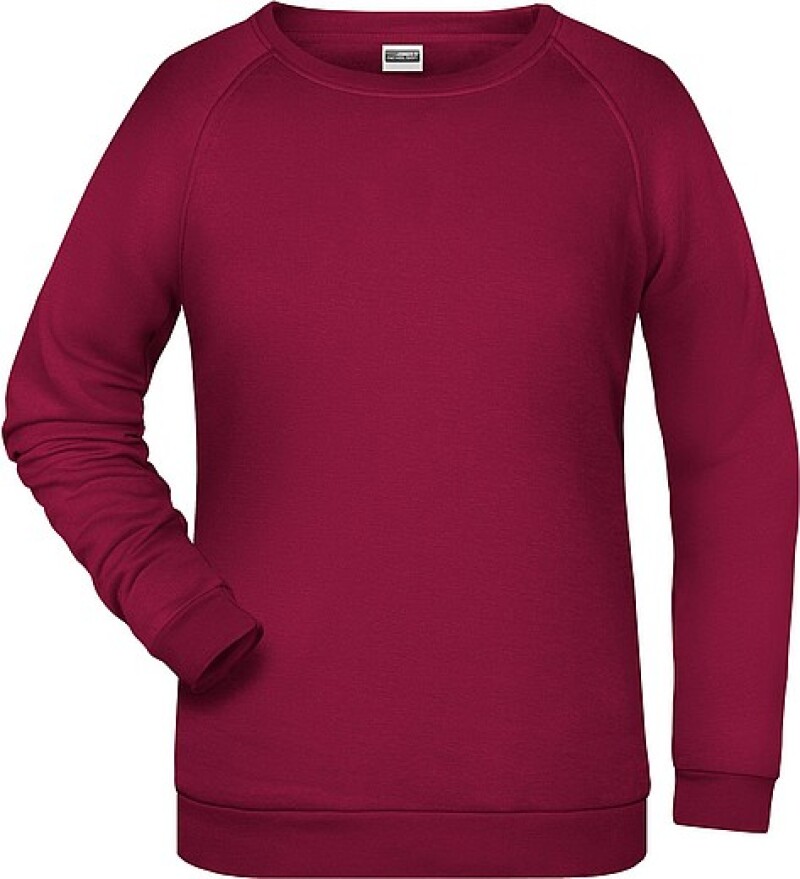 Dámská mikina James Nicholson sweatshirt women, vínová, vel. L