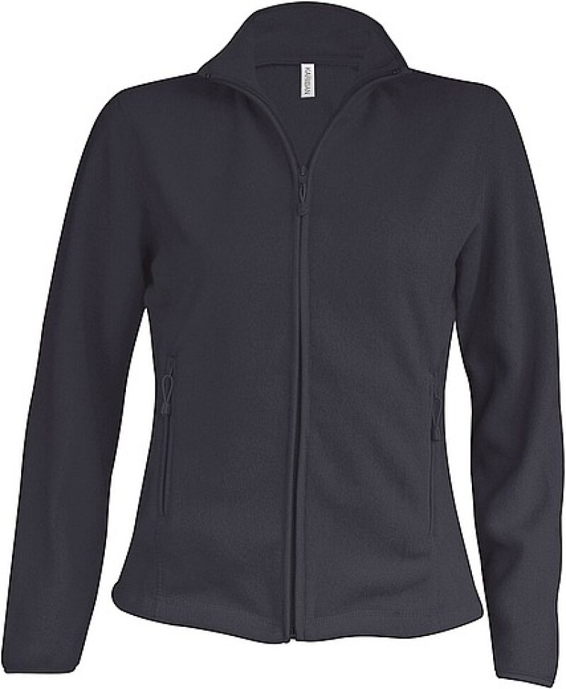 Dámská mikrofleecová mikina Kariban fleece jacket women, antracitová, vel. 4XL