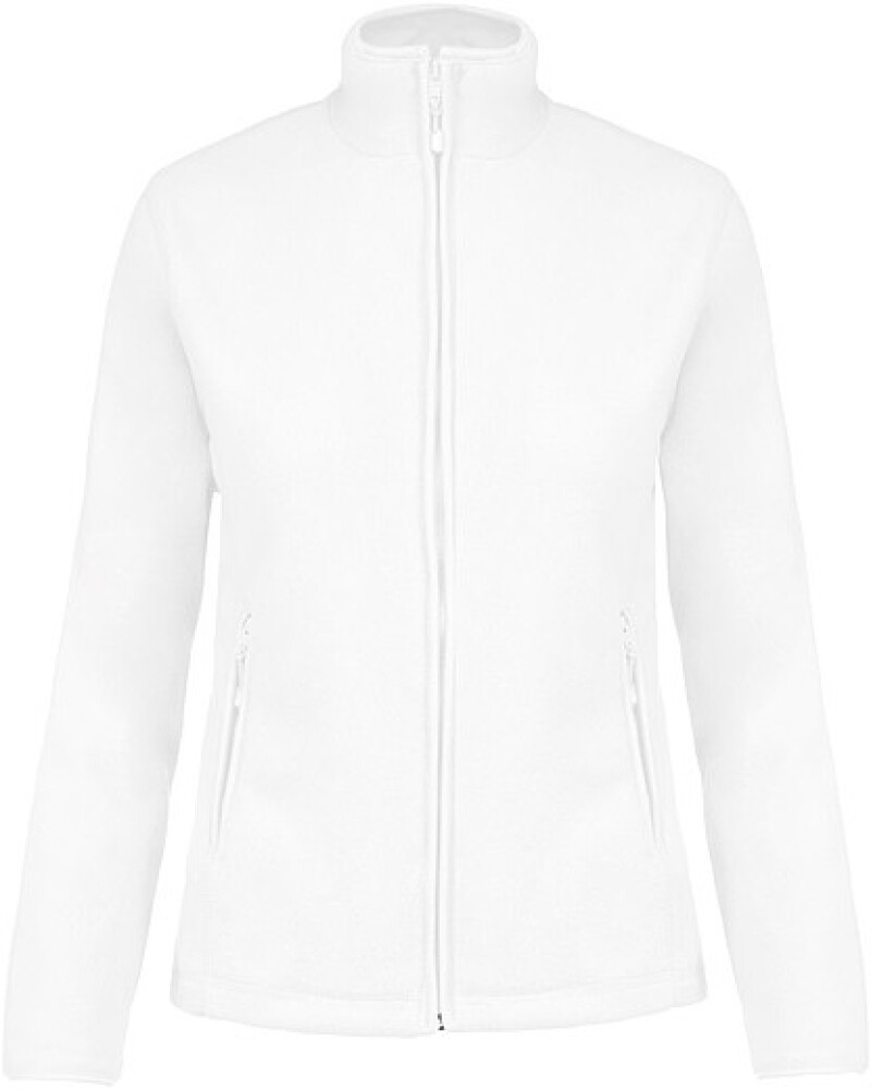 Dámská mikrofleecová mikina Kariban fleece jacket women, bílá, vel. 4XL