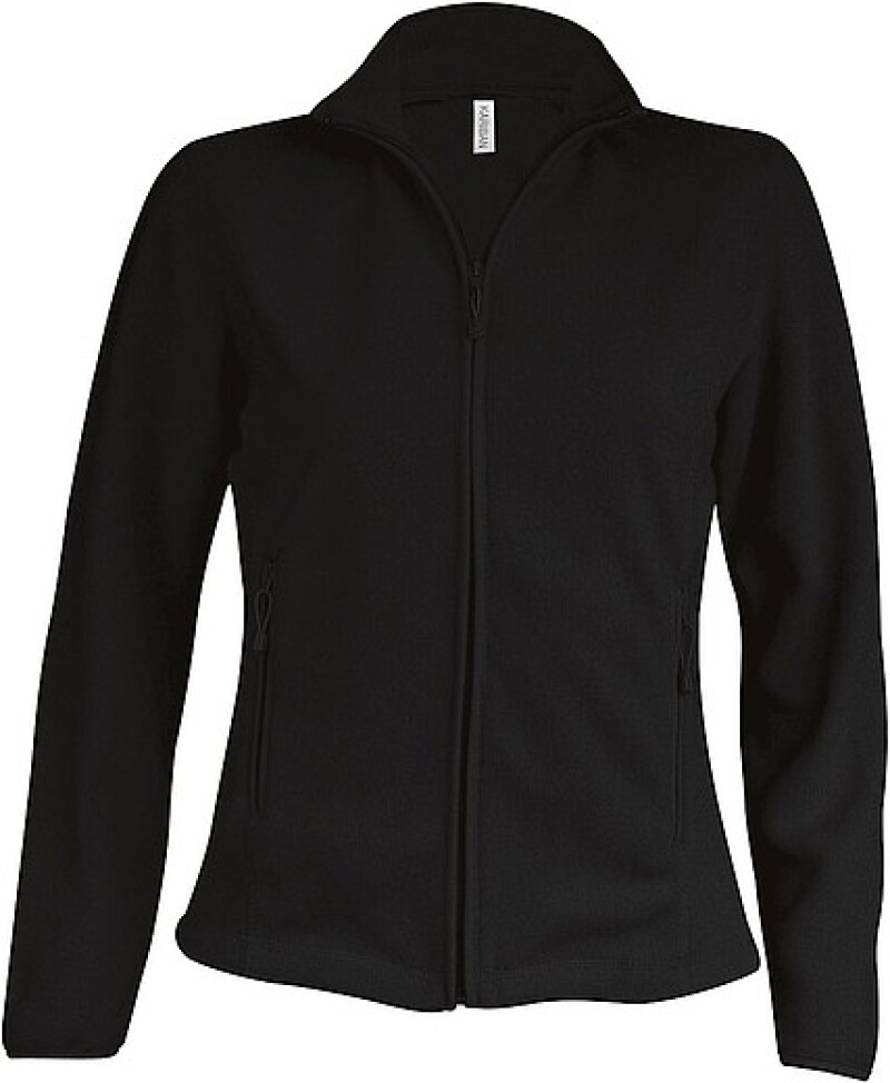 Dámská mikrofleecová mikina Kariban fleece jacket women, černá, vel. 3XL