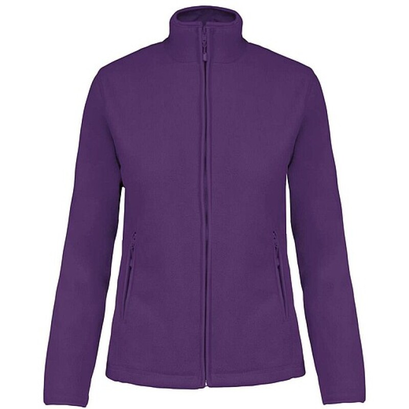 Dámská mikrofleecová mikina Kariban fleece jacket women, fialová, L