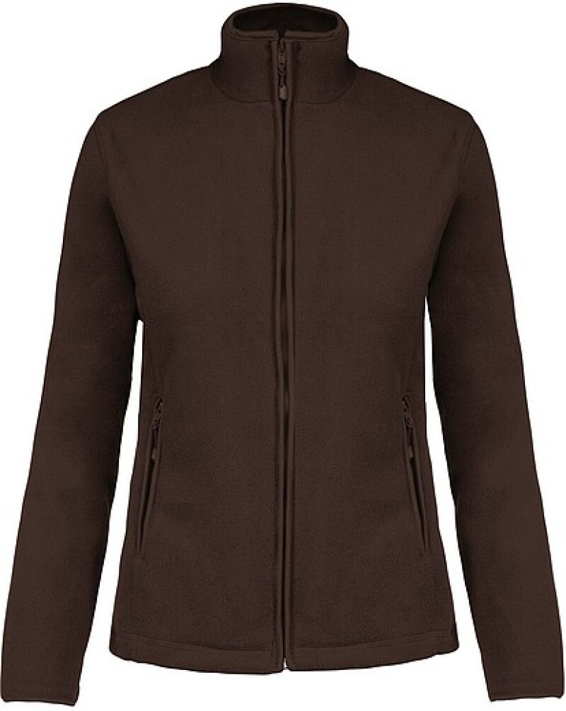 Dámská mikrofleecová mikina Kariban fleece jacket women, hnědá, vel. M