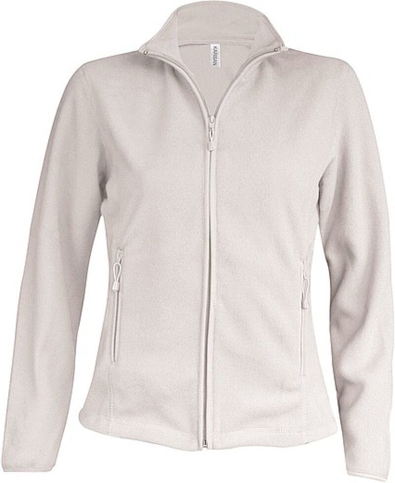 Dámská mikrofleecová mikina Kariban fleece jacket women, krémová, vel. 4XL