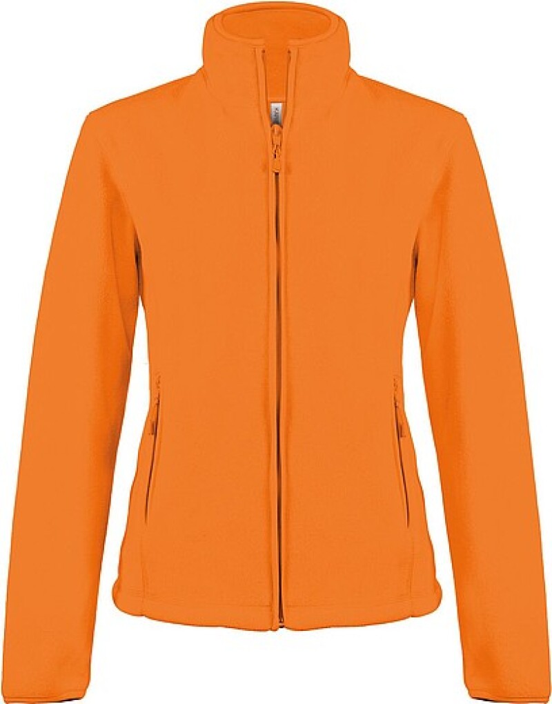 Dámská mikrofleecová mikina Kariban fleece jacket women, oranžová, vel. S