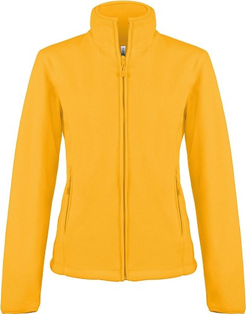 Dámská mikrofleecová mikina Kariban fleece jacket women, žlutá, vel. 3XL
