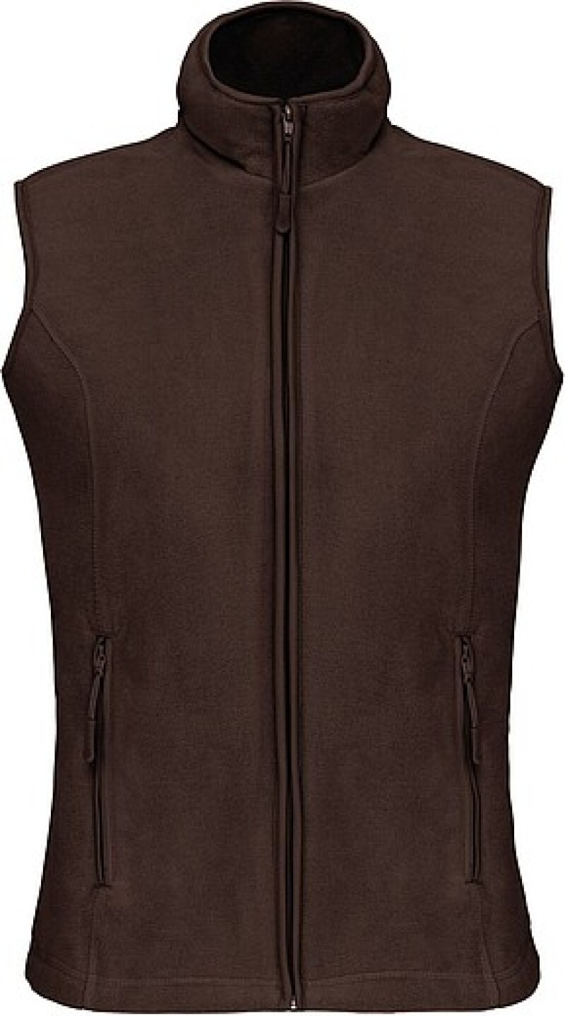 Dámská mikrofleecová vesta Kariban fleece vest women, hnědá, vel. XXL