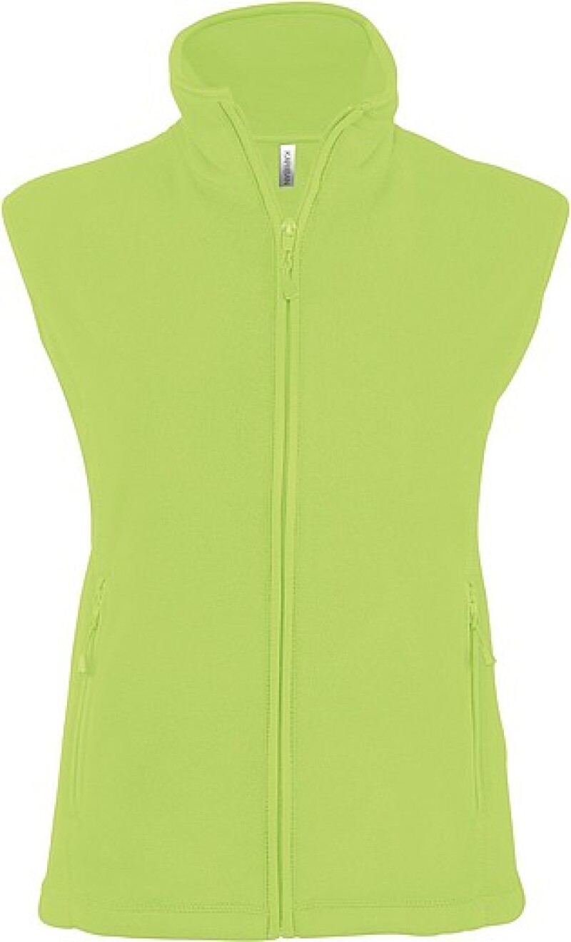 Dámská mikrofleecová vesta Kariban fleece vest women, jasně zelená, vel. 3XL
