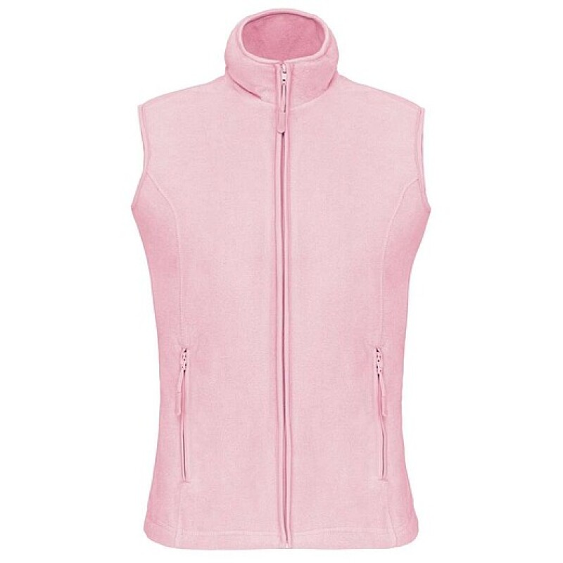 Dámská mikrofleecová vesta Kariban fleece vest women, světle růžová, vel. XL
