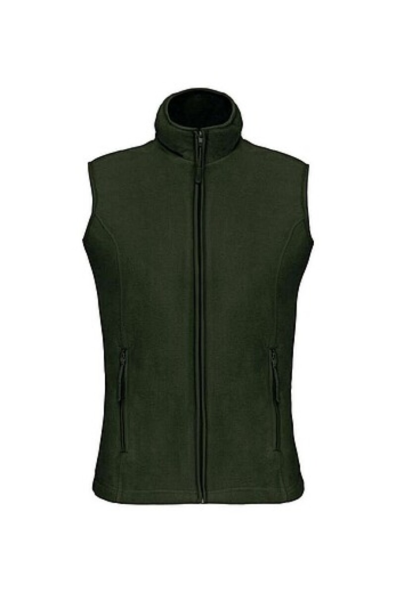 Dámská mikrofleecová vesta Kariban fleece vest women, tmavá vojenská zelená, vel. XXL