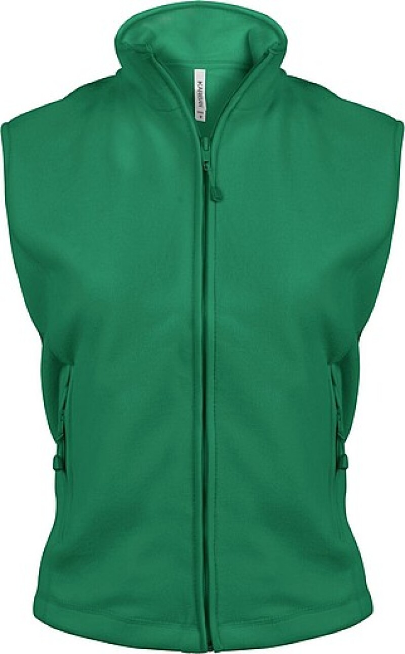 Dámská mikrofleecová vesta Kariban fleece vest women, zelená, vel. 4XL