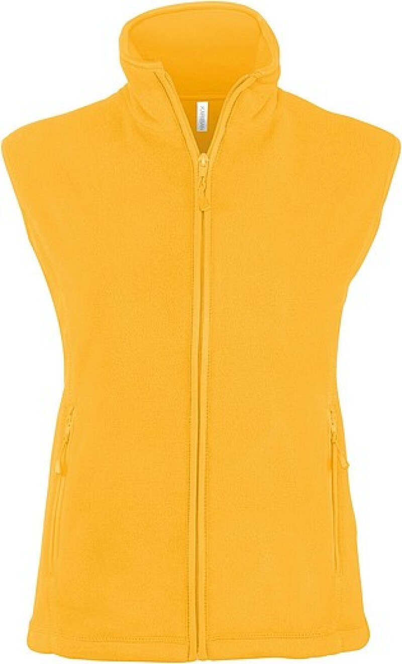 Dámská mikrofleecová vesta Kariban fleece vest women, žlutá, vel. L