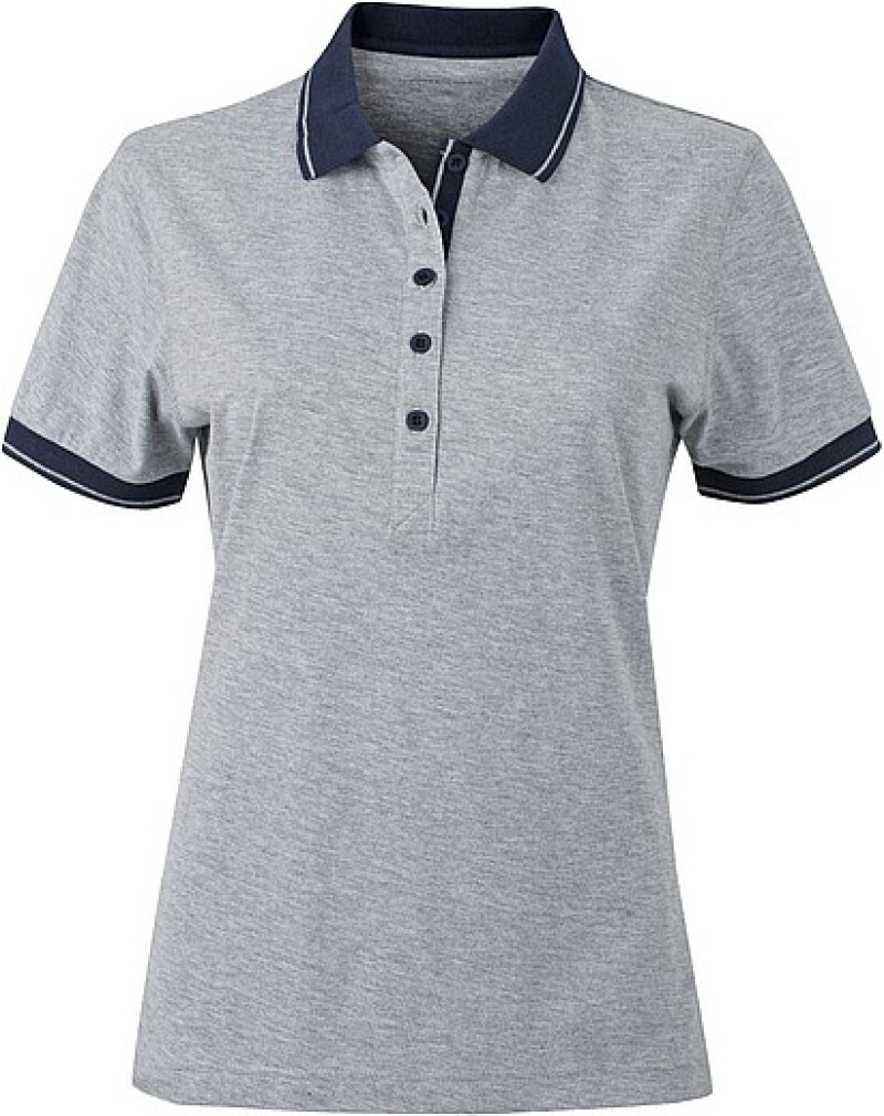 Dámská polokošile James Nicholson polo megange women, šedá/námořní modrá, vel. XXL
