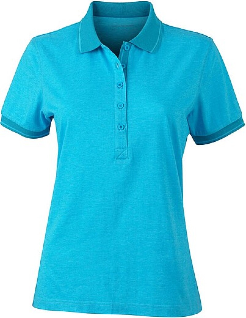 Dámská polokošile James Nicholson polo megange women, tyrkysová/tmavě tyrkysová, vel. L
