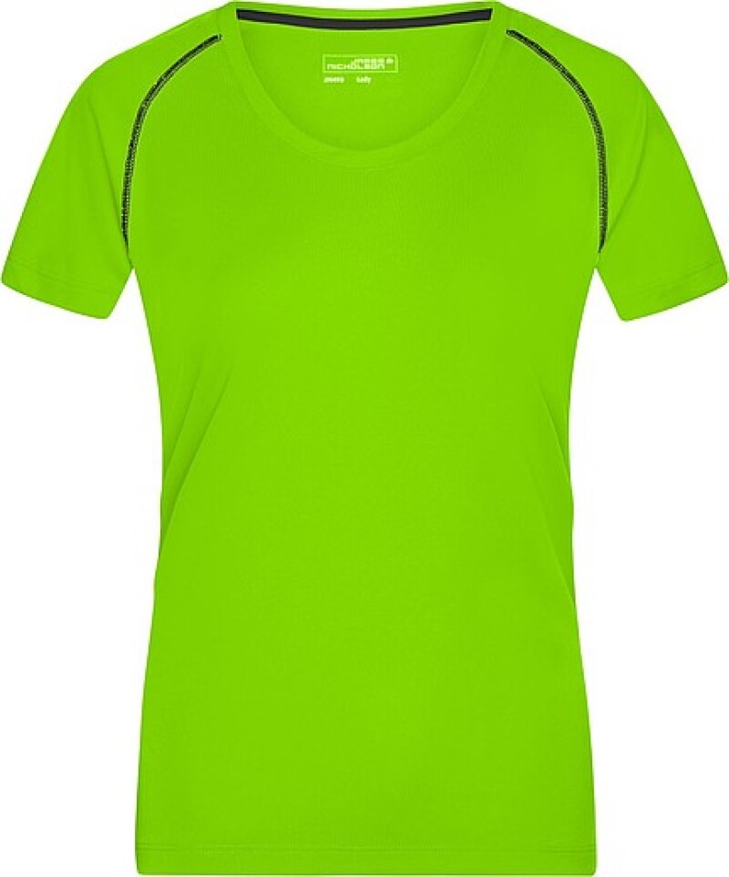 Dámské sportovní tričko James Nicholson sports T-shirt women, jasně zelená/černá, vel. M