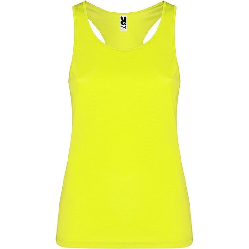 Dámské tílko Roly Shura, fluorescenční žlutá, velikost 2XL