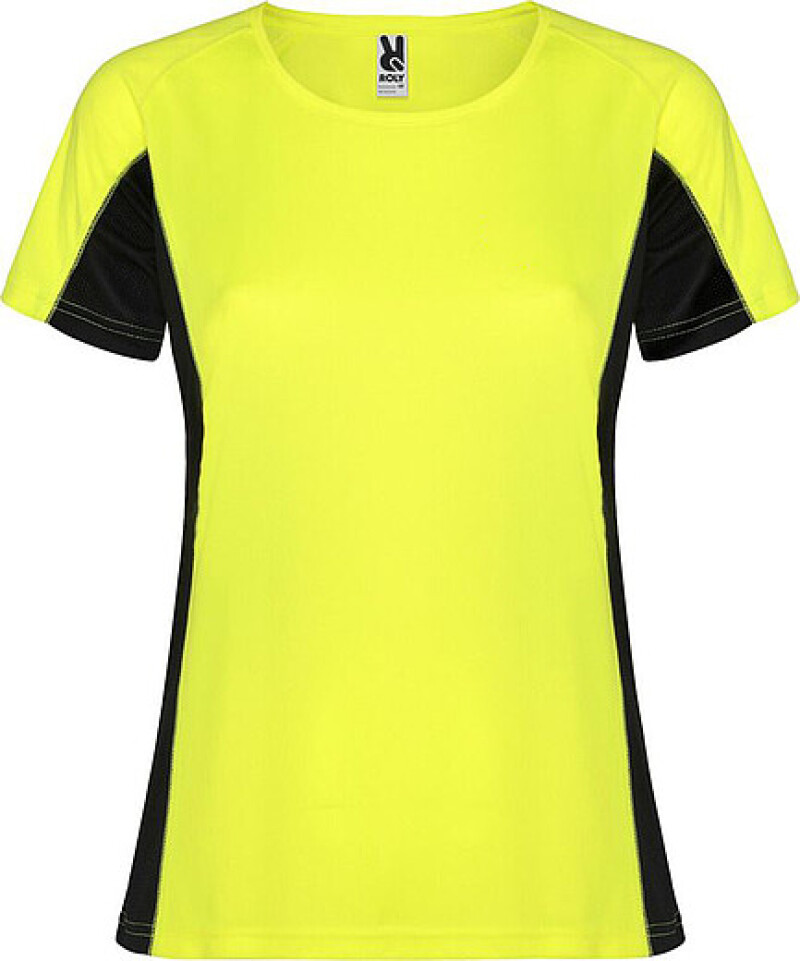 Dámské tričko Roly Shanghai, fluorescenční žlutá, velikost 2XL