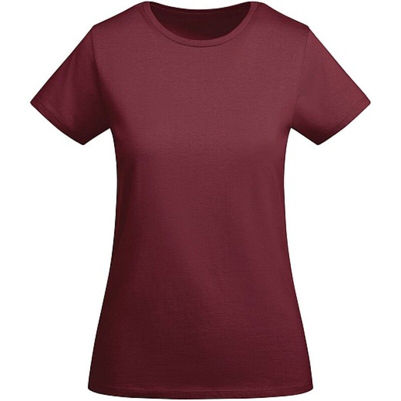 Dámské tričko s krátkým rukávem, ROLY BREDA, vínová, vel. 2XL