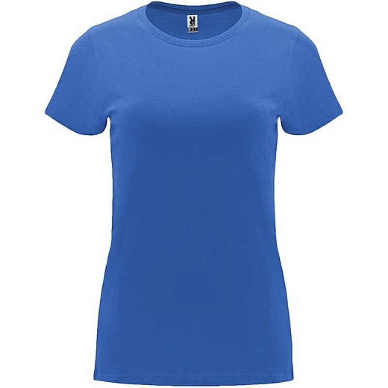 Dámské tričko s krátkým rukávem, ROLY CAPRI, světlá královská modrá, vel. 2XL