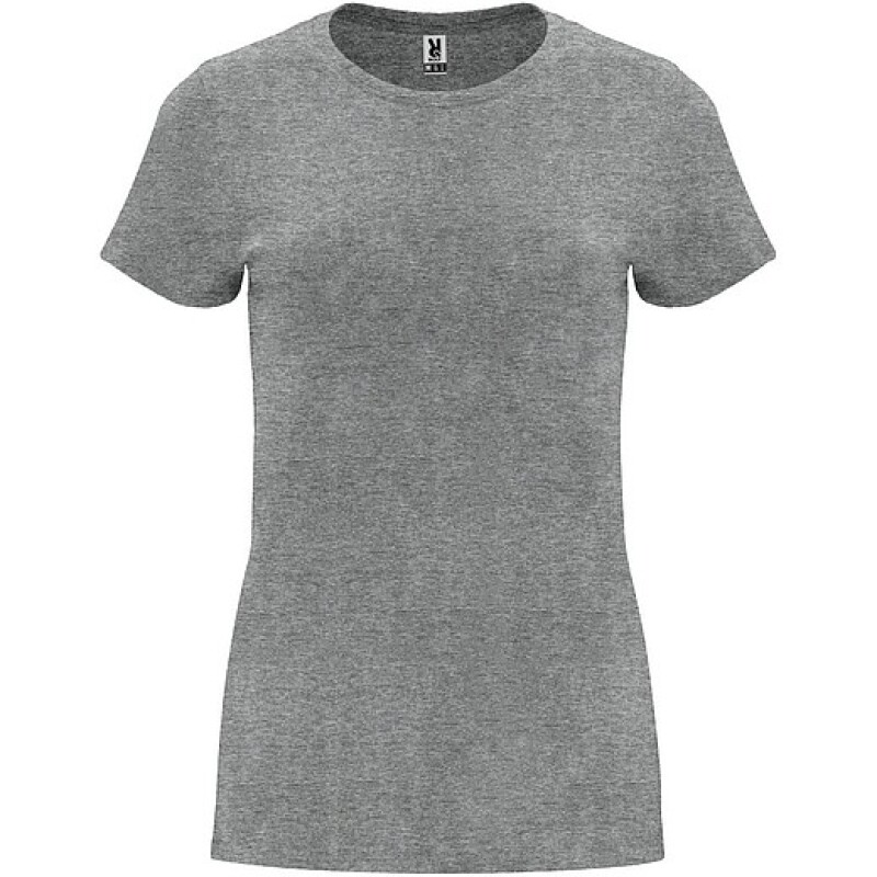 Dámské tričko s krátkým rukávem, ROLY CAPRI, světle šedá, vel. 3XL