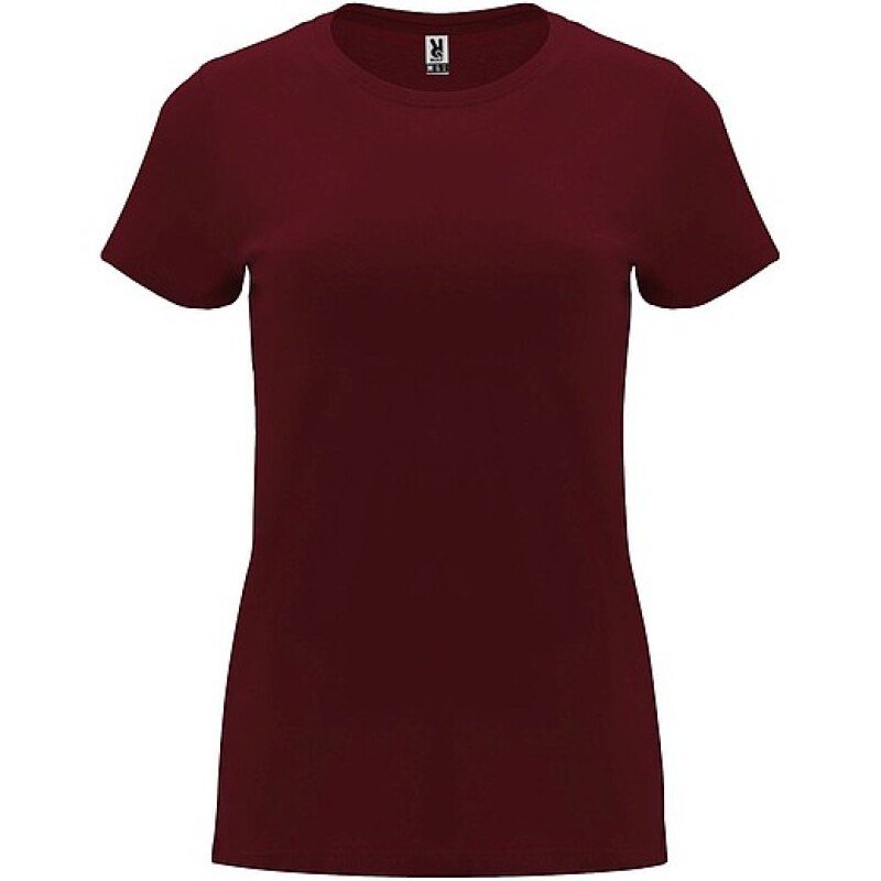 Dámské tričko s krátkým rukávem, ROLY CAPRI, vínová, vel. 2XL