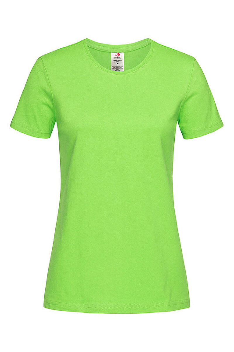 Dámské tričko STEDMAN CLASSIC -T ORGANIC WOMEN z bio bavlny, jasně zelená XL