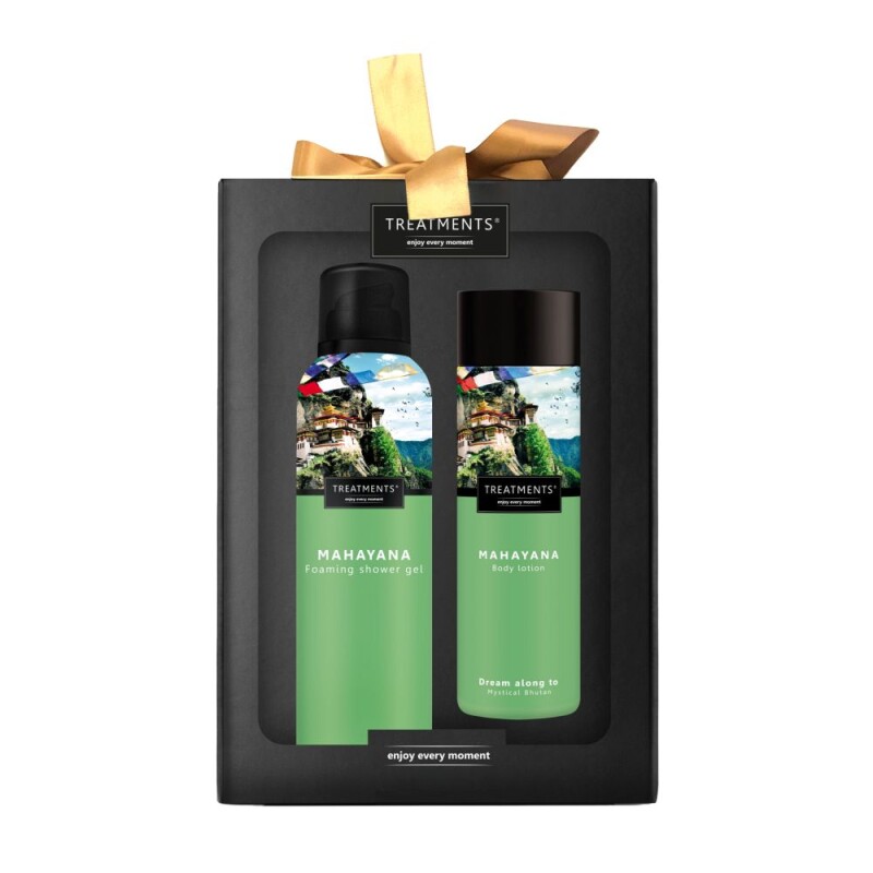 Dárková sada sprchové pěny 200 ml a tělového mléka 250 ml TREATMENTS® Giftbox Tenderness - Mahayana