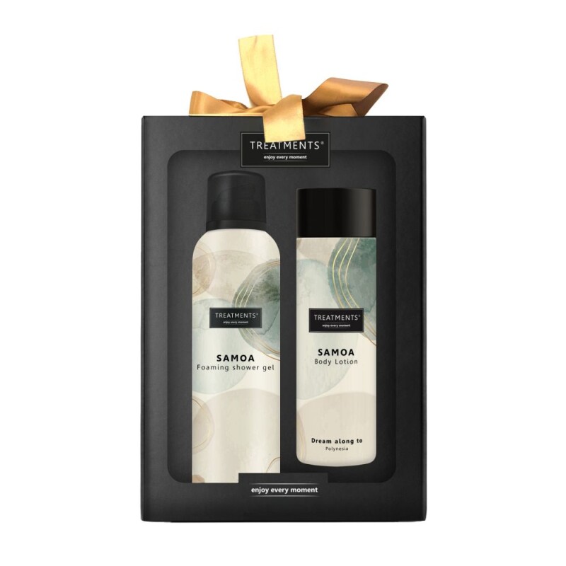 Dárková sada sprchové pěny 200 ml a tělového mléka 250 ml TREATMENTS® Giftbox Tenderness - Samoa