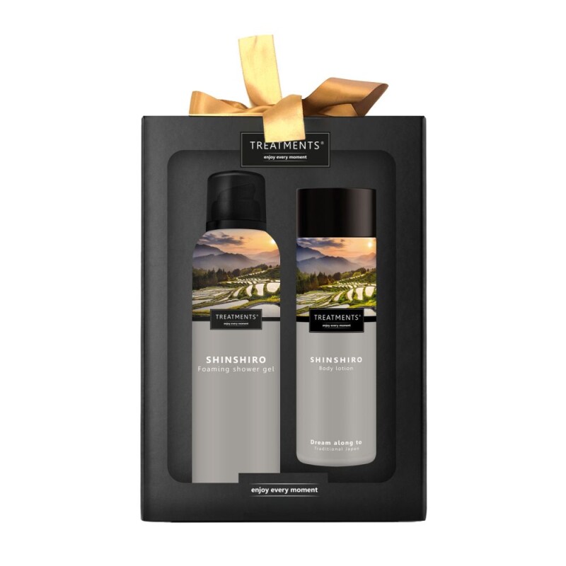 Dárková sada sprchové pěny 200 ml a tělového mléka 250 ml TREATMENTS® Giftbox Tenderness - Shinshiro