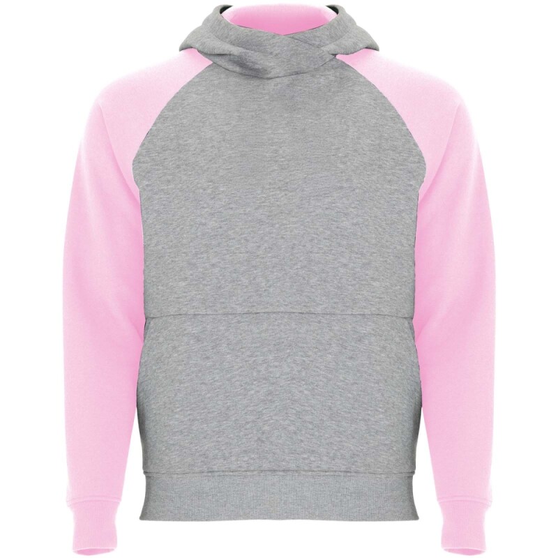 Dětská dvoubarevná mikina Roly Badet, velikost 7/8 let, šedá/růžová