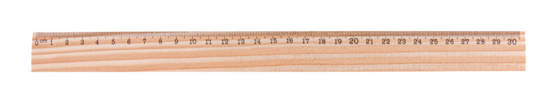Dřevěné pravítko, 30cm