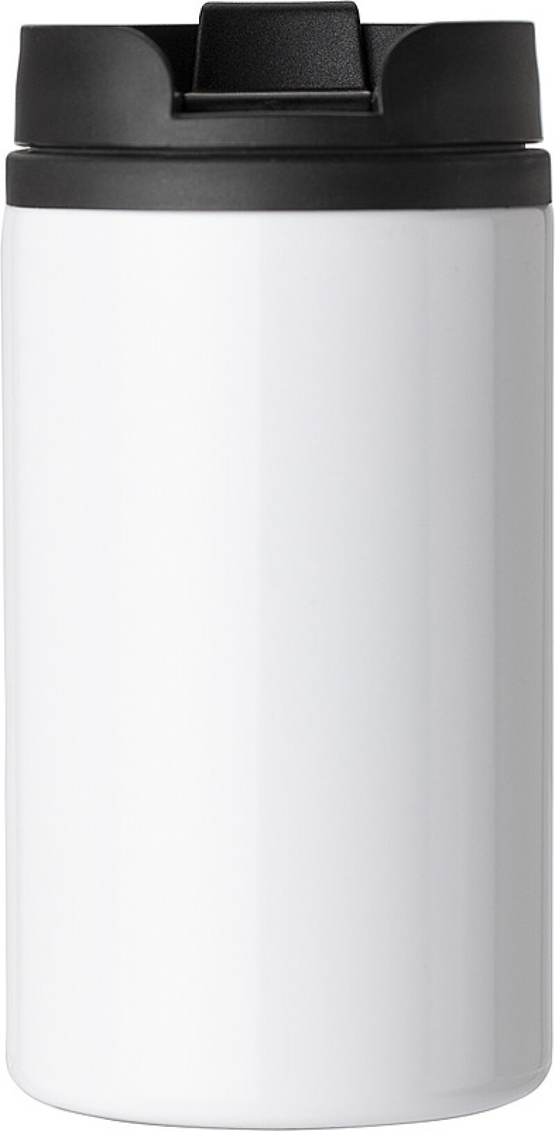 Dvoustěnný termohrnek z nerezové oceli. Objem 300ml. Bílá.