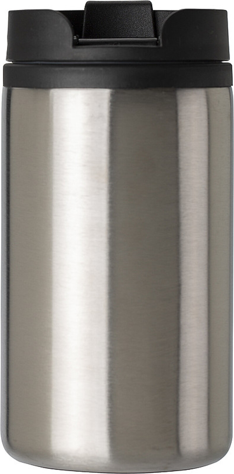 Dvoustěnný termohrnek z nerezové oceli. Objem 300ml. Stříbrná.