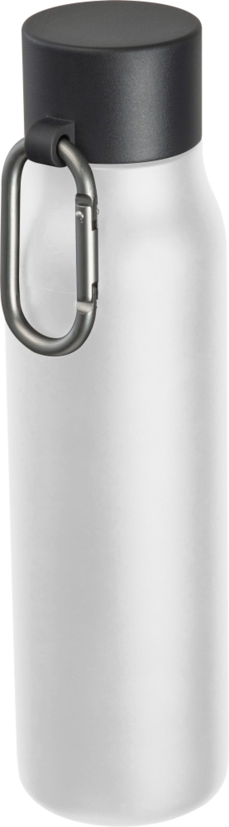 Dvoustěnná láhev s karabinou 600 ml, bílá