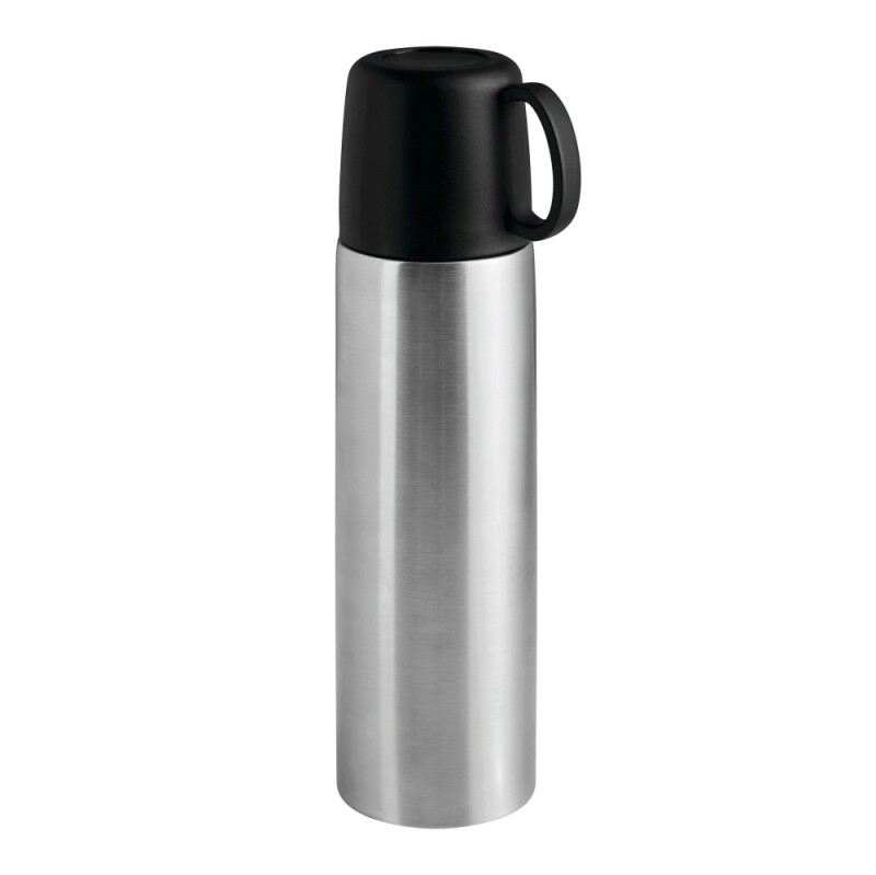 Dvoustěnná nerezová termoska 500 ml, stříbrná