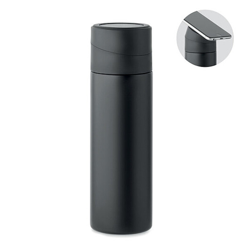 Dvoustěnná vakuová láhev 420 ml, černá