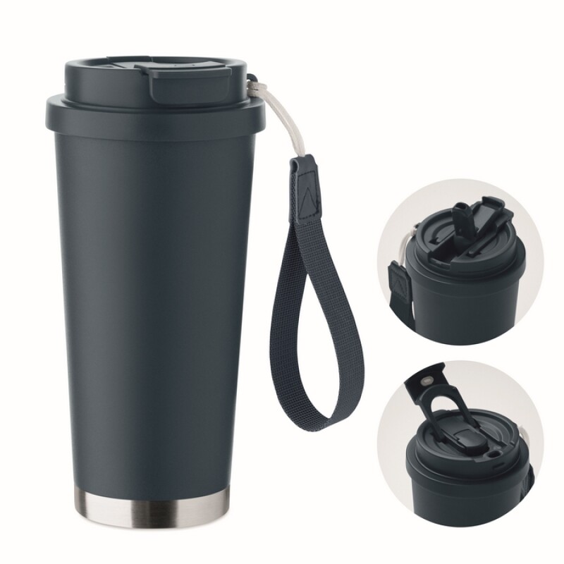 Dvoustěnný termohrnek 500ml, tmavě námořní modrá