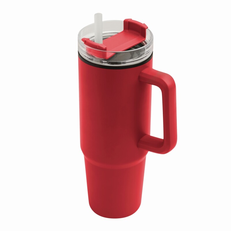 KEFALON Dvoustěnný XXL termohrnek, 900 ml, červená